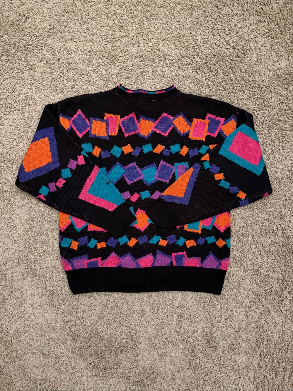 Vintage 80s/90s Head Sportswear Geometric Knit Ski Sweater Sz Large Women’s RARE - Picture 3 of 4